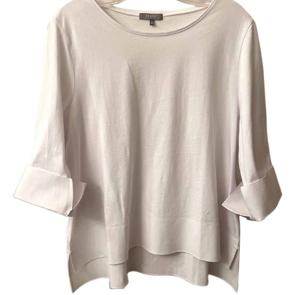 Habitat White Blouse Cuff Sleeve